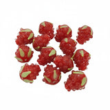2 Pcs Handmade Raspberry beads for jewelry making in size about 18x20mm