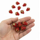2 Pcs Handmade Raspberry beads for jewelry making in size about 18x20mm