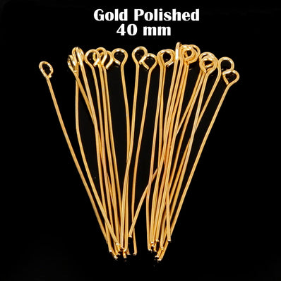 50 Grams Pack, Approx 000~000 Pcs in a Pack 40mm Size eye pin (Loop pin) in 23 Gauge wire for