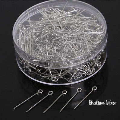 50 Grams Pack, 20mm Small Size  eye pin (Loop pin) in 23 Gauge wire for