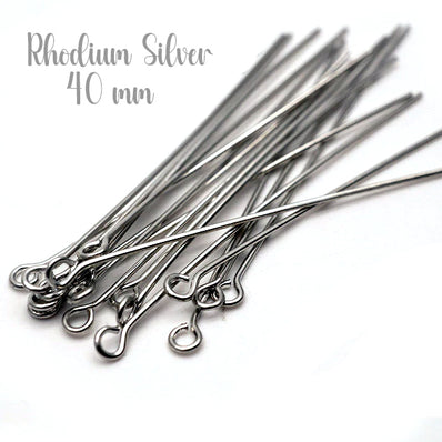 50 Grams Pack, Approx 000~000 Pcs in a Pack 40mm Size eye pin (Loop pin) in 23 Gauge wire for