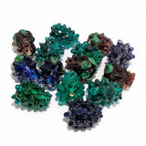 Handmade Raspberry Lampwork Textured Glass Beads Mix Pack - 18-20 mm, Set of 6 Pieces