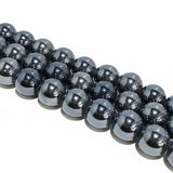 1 LINE PACK' 13-14 MM' AAPROX 28-30 PIECES' BLACK LUSTURE AB GLASS BEADS