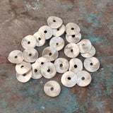 50 PIECES PACK' 10  MM APPROX SIZE' SUPER QUALITY BRASS BRUSHED BEADS