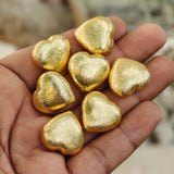 2 PIECES PACK' 20 MM APPROX SIZE' SUPER QUALITY BRASS BRUSHED BEADS