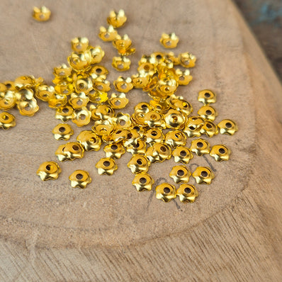 8mm Brass Bead Cap - Findings - Bead Caps - Riverside Beads 8mm Brass Bead Cap - Findings - Bead Caps - Riverside Beads