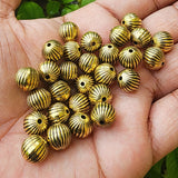 30/PCS PKG./LOT' 8.5-9 MM APPROX SIZE' CCB ACRYLIC MATELLIC BEADS FOR JEWELRY AND CRAFTS MAKING