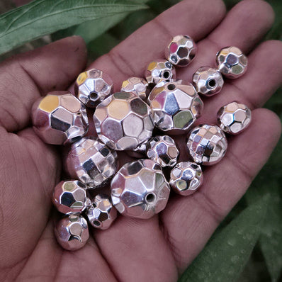 30 PIECES MIX ASSORTED PACK OF ROUND DISCO BALL BEADS