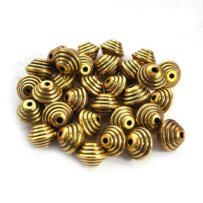 25 pcs Pkg. Metallic Acrylic material fine quality of beads for crafts and jewelry Making