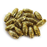 25 pcs Pkg. Metallic Acrylic material fine quality of beads for crafts and jewelry Making