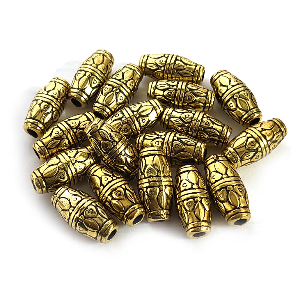 25 pcs Pkg. Metallic Acrylic material fine quality of beads for crafts and jewelry Making