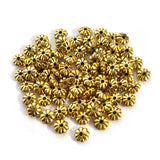 100 pcs Pkg. Metallic Acrylic material fine quality of beads for crafts and jewelry Making