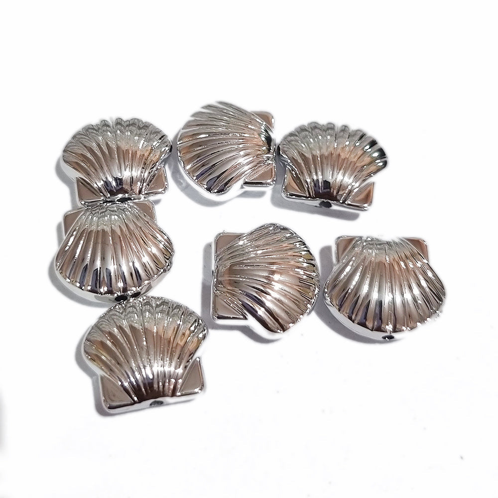 10 Pieces Pack' Metallic Acrylic material fine quality of beads for crafts and jewelry Manking