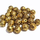 30pcs Pkg. Metallic Acrylic material fine quality of beads for crafts and jewelry Manking