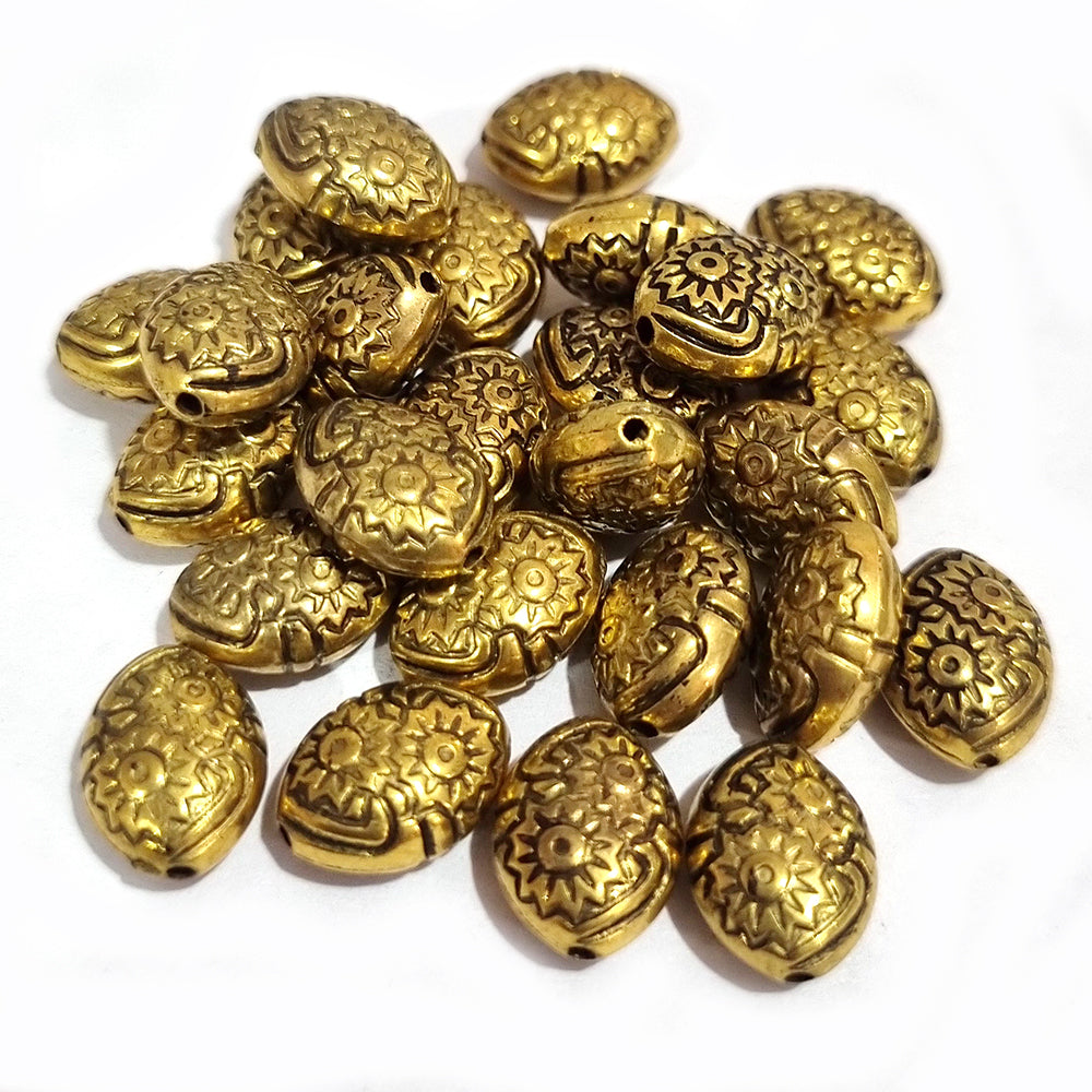 50pcs Pkg. Metallic Acrylic material fine quality of beads for crafts and jewelry Manking