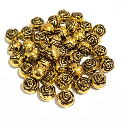 50pcs Pkg. Metallic Acrylic material fine quality of beads for crafts and jewelry Manking