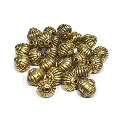 25 pcs Pkg. Metallic Acrylic material fine quality of beads for crafts and jewelry Making