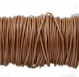 Round Light Brown, 2-2.5 mm Round Leather Cord, Bracelet Cord, Necklace Cord, Jewelry Making Cord, Crafting String, 5 Meters