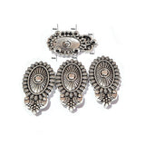 10pcs, Silver Oxidized Plated Fine Metal craft Connector Jewelry making Findings 5 hole 15x27mm