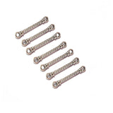 50pcs, Silver Oxidized Plated Fine Metal craft Connector Jewelry making Findings Double Loop Stick 20mm
