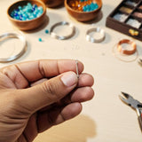 50pcs, Silver Oxidized Plated Fine Metal craft Connector Jewelry making Findings Double Loop Stick 20mm