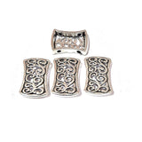 20pcs, Silver Oxidized Plated Fine Metal craft Connector Jewelry making Findings 2 hole 10x17mm