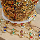 1 METER PACK' SUPER QUALITY KOREAN IMPORTED ANTI TARNISH FANCY CHAINS