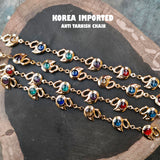 1 METER PACK' SUPER QUALITY KOREAN IMPORTED ANTI TARNISH FANCY CHAINS