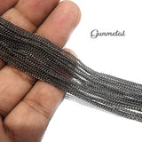 GUM METAL CHAINS' SIZE APPROX ' 2-3 MM CHAIN LENGTH APPROX 70-75 CM SOLD BY 3 PIECES CUTTING PACK