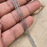 ANTI TARNISH' 2 METER PACK' VERY THIN STAINLESS STEEL CHAIN