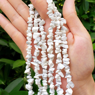 1 STRING/LINE PACK OF UNCUT HOWLITE UNCUT CHIPS BEADS