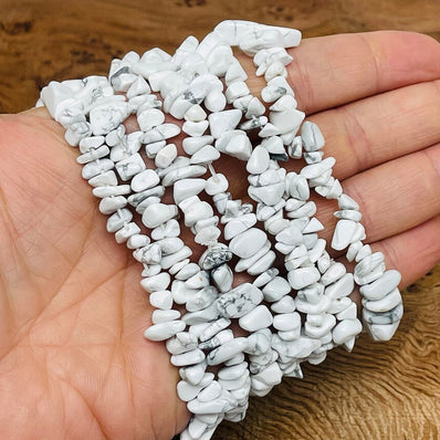 1 STRING/LINE PACK OF UNCUT HOWLITE UNCUT CHIPS BEADS