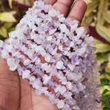 UNCUT SEMI PRECIOUS BEADS' AFRICAN AMETHYST' 30 INCHES APPROX' SOLD BY PER LINE PACK
