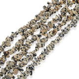 1 STRING/LINE PACK OF UNCUT DALMATIAN UNCUT CHIPS BEADS