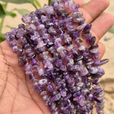 1 STRING/LINE PACK OF UNCUT AMETHYST UNCUT CHIPS BEADS
