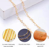 1 PIECE PACK' SIZE APPROX 4-5 MM' 52-55 CM LONG GOLD POLISHED HEART CHAIN