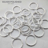 30 PIECES PACK' 20 MM APPROX' THICK OPEN HARD JUMP RINGS/CIRCULAR LINKS USED IN MAKING DIY JEWELLERY ACCESORY