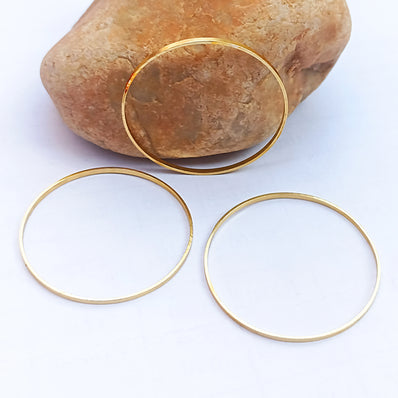 20 PIECES PACK' TARNISH RESISTANT' GOLD POLISHED '48 MM APPROX SIZE