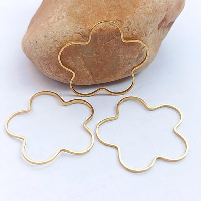 30 PIECES PACK' TARNISH RESISTANT' GOLD POLISHED '17 MM APPROX SIZE