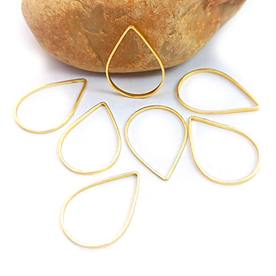 30 PIECES PACK' TARNISH RESISTANT' GOLD POLISHED' 14X21 MM APPROX SIZE