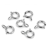 Super Quality Nickel/Rhodium Silver Spring Ring Clasps 9mm | 12mm Jewellery Clasp | 2 Pieces Pack