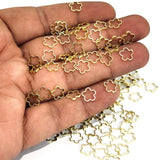 50 PIECES PACK' 6-7 MM CLOSED LINK'GOLD BRASS POLISHED AUTHENTIC BRASS JEWELLERY FINDINGS