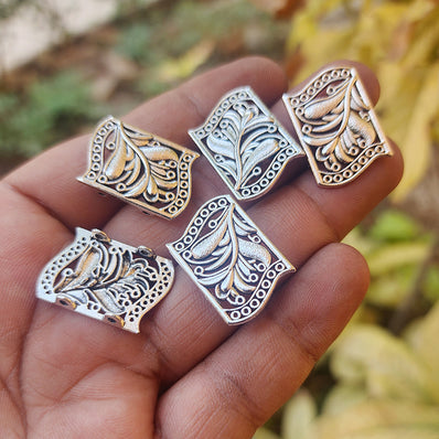 10 PIECES PACK' 24X16 MM APPROX' DESIGNER CHANNEL LINK CONNECTOR JEWELLERY FINDINGS