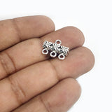 10 PCS PACK IN APPROX SIZE 11X15MM SILVER OXIDIZED 3 LOOP LINK AND CONNECTORS BAR FOR JEWELRY MAKING BEAD FINDINGS