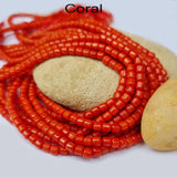 GENUINE Natural CORAL Baroque Moonga  BEADS, APPROX 118~120 BEADS' SOLD BY PER LINE PACK, Size about 3x3mm