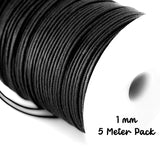 5 METERES PACK' 1 MM' BLACK COTTON CORD USED IN DIY JEWELLERY MAKING AND ACCESORY