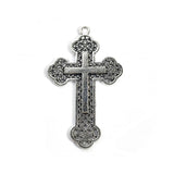 1 PIECE PACK' APPROX 52 MM LONG SILVER OXIDIZED CROSS CHARMS