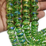 10 PIECES LOOSE PACK' 12x8 MM APPROX SIZE' SUPER QUALITY CZECH IMPORTED SPHERICAL CRYSTAL GLASS BEADS