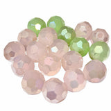 20pcs 2 colors mix Round faceted football shape crystal glass beads 14mm Size Approximately
