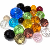 20pcs pack, large size fine faceted crystal glass beads mix 8~20mm Size Approximately